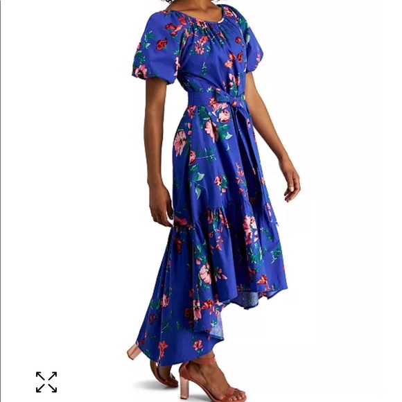 NWT kensie Printed Cotton Midi Dress - Picture 3 of 4